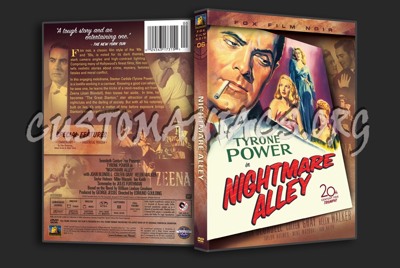 Nightmare Alley dvd cover