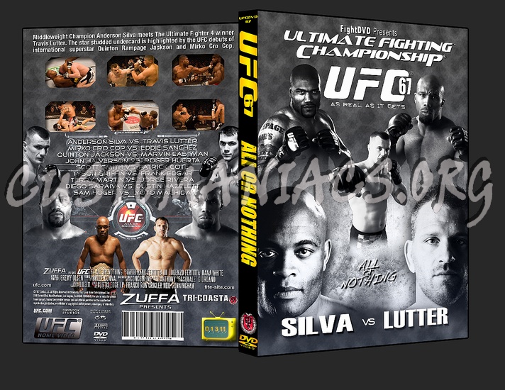 UFC 67 All Or Nothing dvd cover