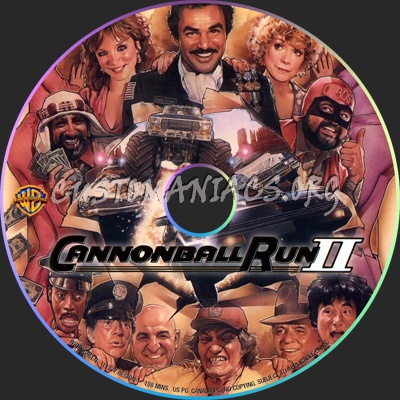 Cannonball Run II dvd label