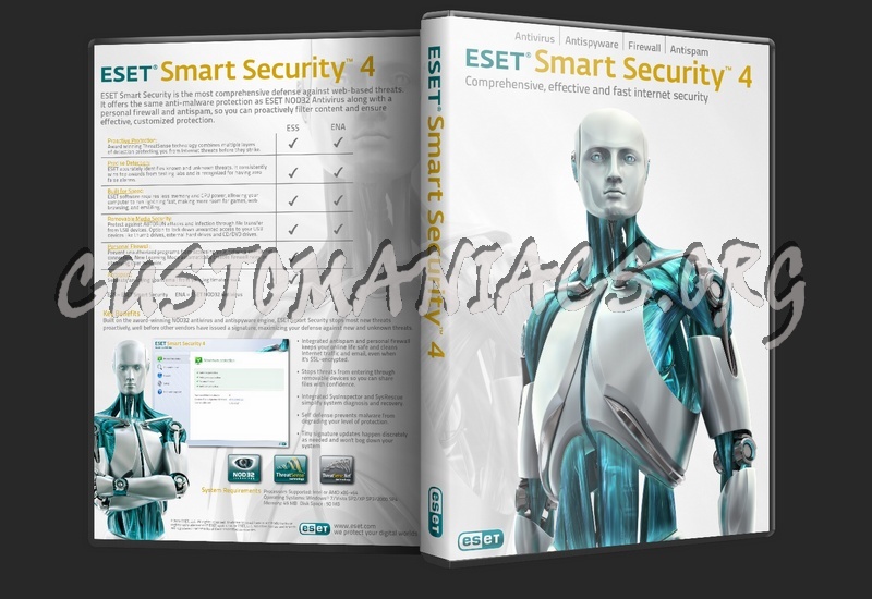 ESET Smart security and Nod32 dvd cover