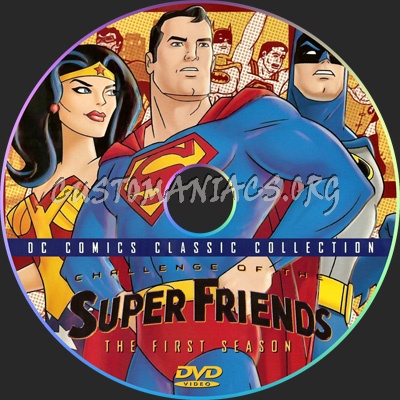 Challenge Of The Super Friends dvd label