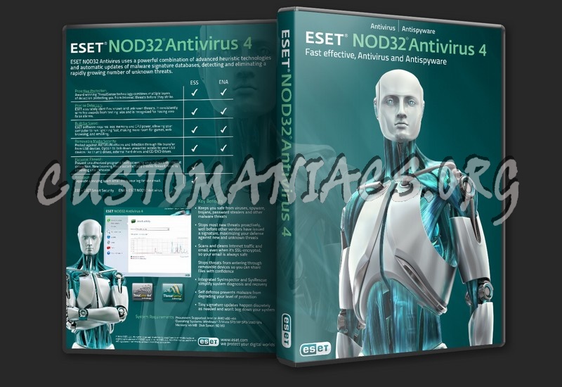 ESET Smart security and Nod32 dvd cover