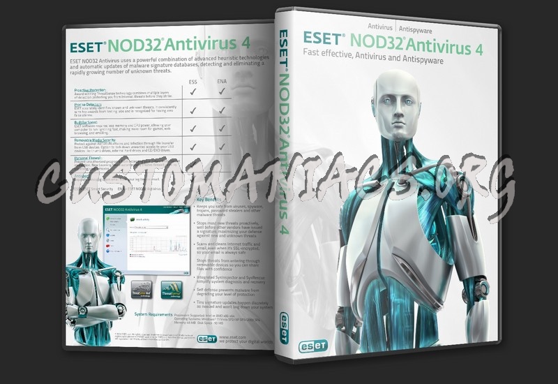 ESET Smart security and Nod32 dvd cover