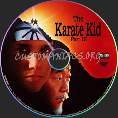 The Karate Kid Part III dvd label