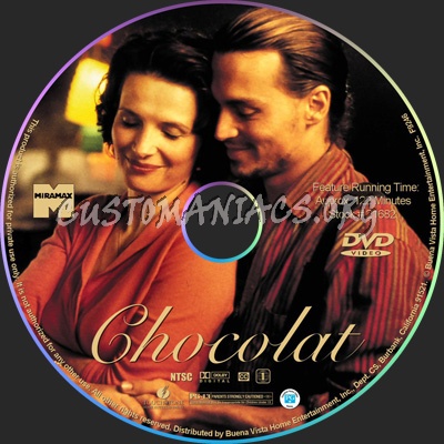 Chocolat dvd label