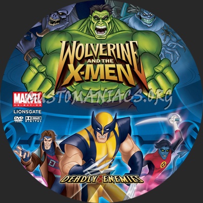 Wolverine and the X-Men Deadly Enemies dvd label