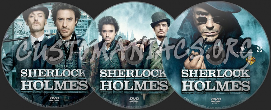 Sherlock Homes (2009) dvd label