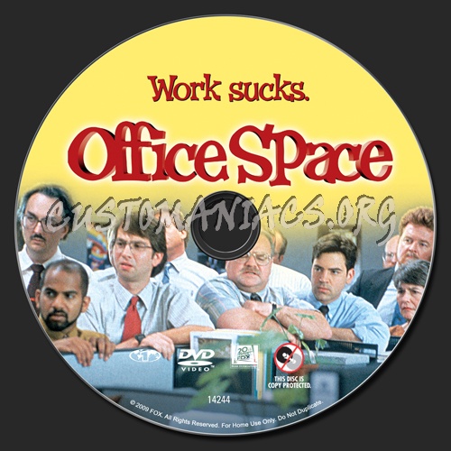 Office Space dvd label