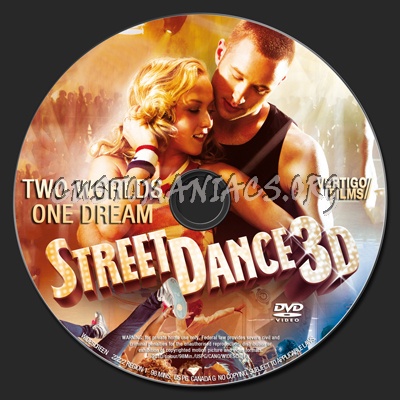 StreetDance 3D dvd label