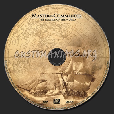 Master & Commander dvd label