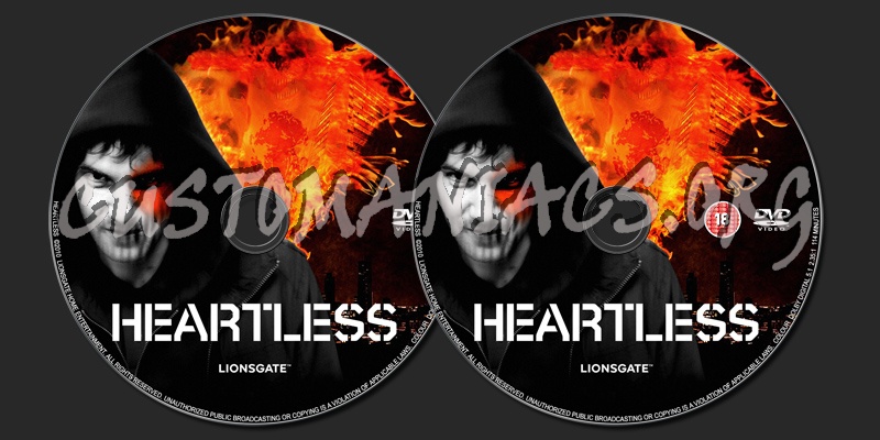 Heartless dvd label