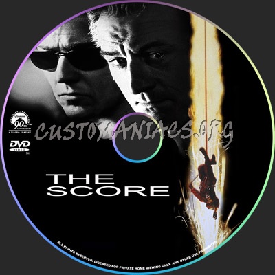 The Score dvd label