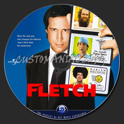 Fletch blu-ray label