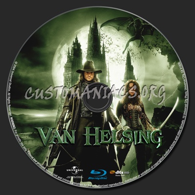 Van Helsing blu-ray label