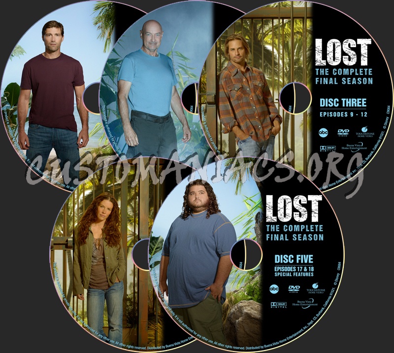 Lost Season 6 - Final Five Edition dvd label