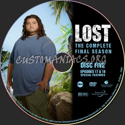 Lost Season 6 - Final Five Edition dvd label