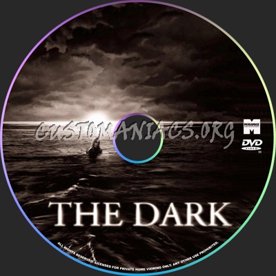 The Dark dvd label