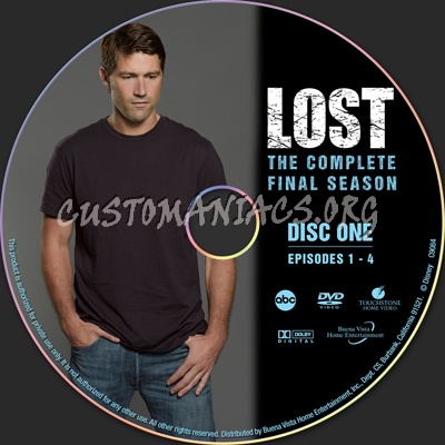 Lost Season 6 - Candidates Edition dvd label