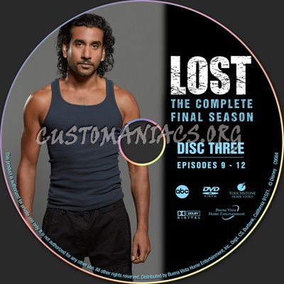 Lost Season 6 - Candidates Edition dvd label