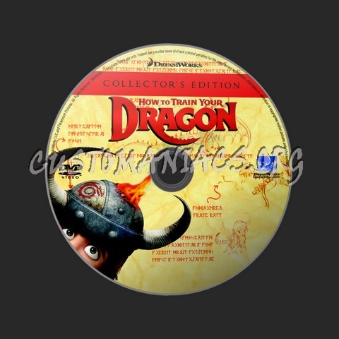How to Train Your Dragon dvd label