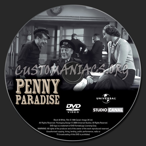 Penny Paradise dvd label