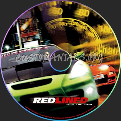 Red Lined dvd label