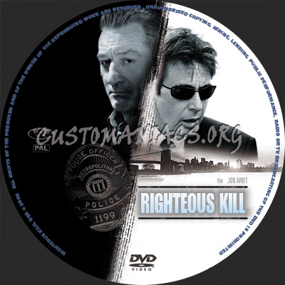 Righteous Kill dvd label