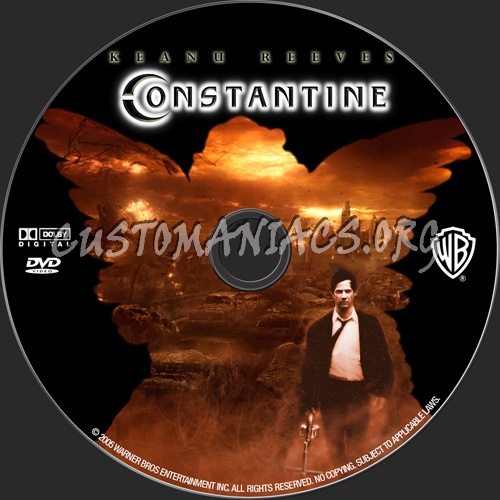 Constantine dvd label