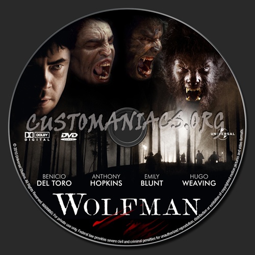 Wolfman dvd label