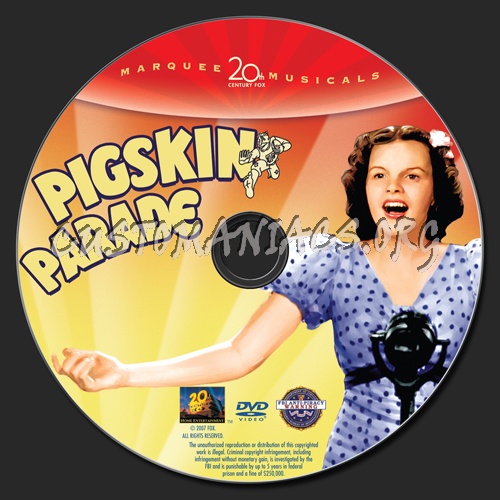 Pigskin Parade dvd label