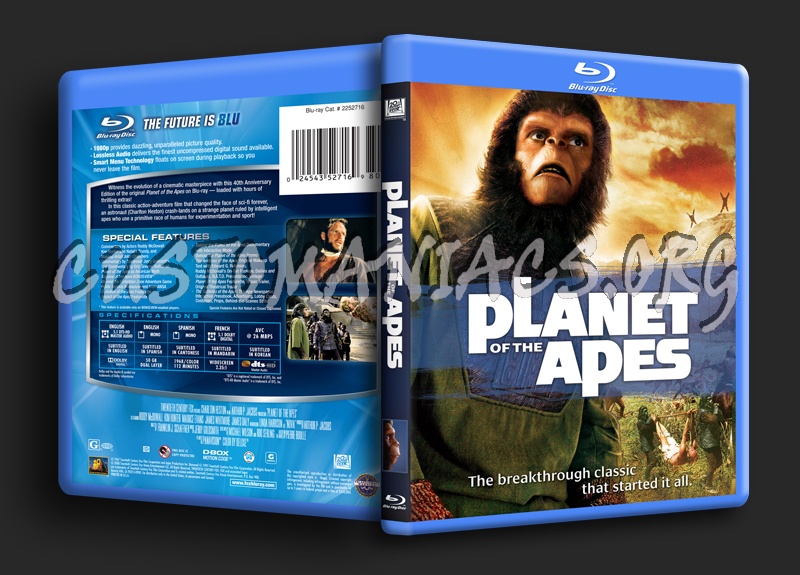Planet of the Apes blu-ray cover - DVD Covers & Labels by Customaniacs ...