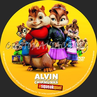 Alvin and the Chipmunks the Squeakquel dvd label