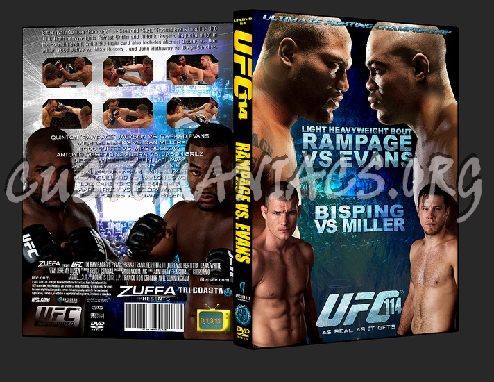 UFC 114 Rampage vs. Evans dvd cover