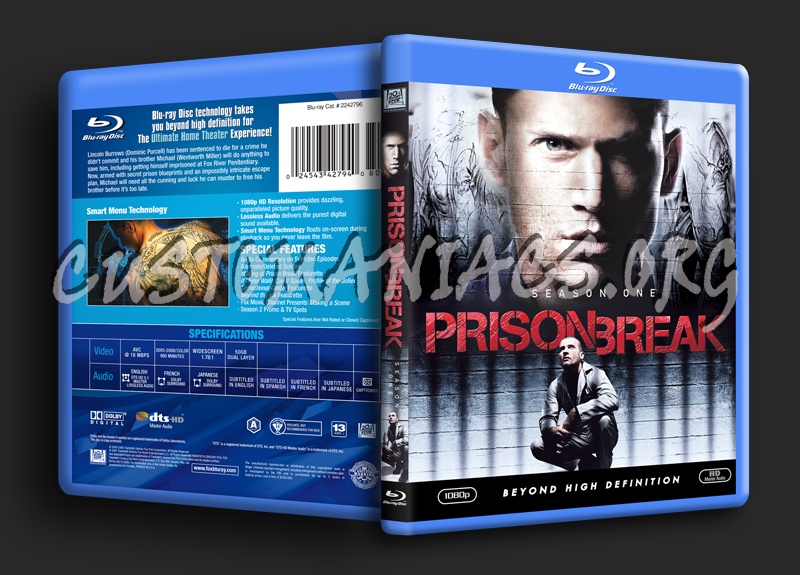 Prison Break Season 1 blu-ray cover