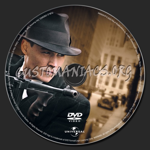 Public Enemies dvd label