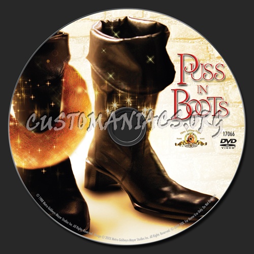 Puss in Boots dvd label