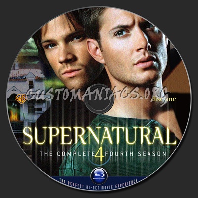 Supernatural Season Four blu-ray label