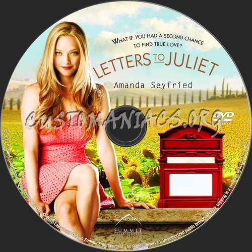 Letters to Juliet dvd label