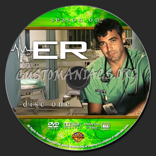 ER - Season 1 dvd label