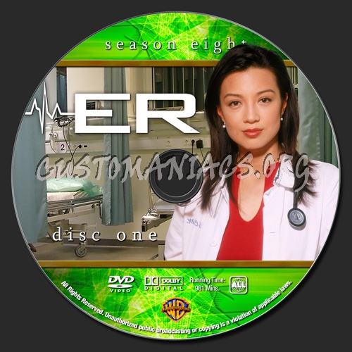 ER - Season 8 dvd label