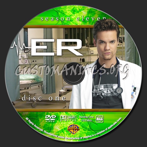 ER - Season 11 dvd label