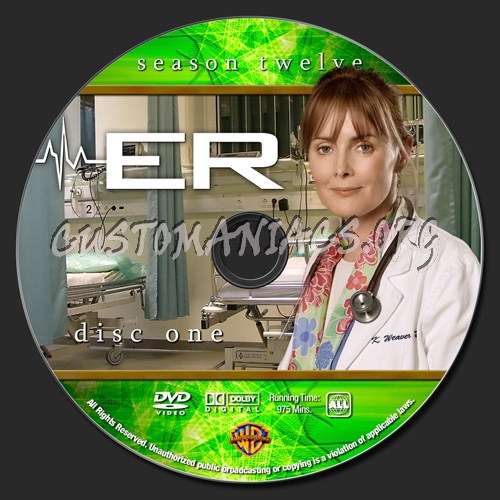 ER - Season 12 dvd label