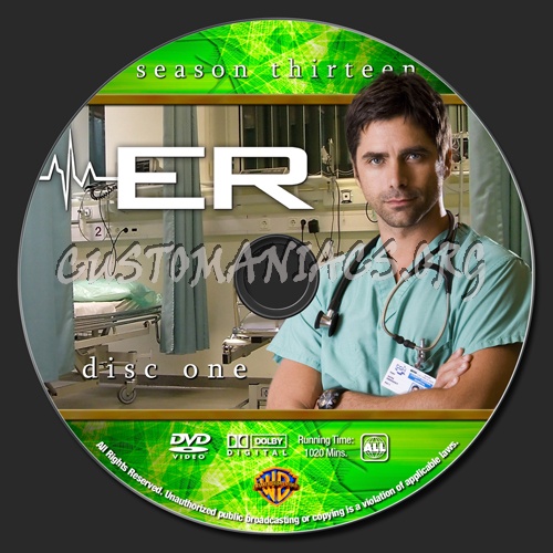 ER - Season 13 dvd label