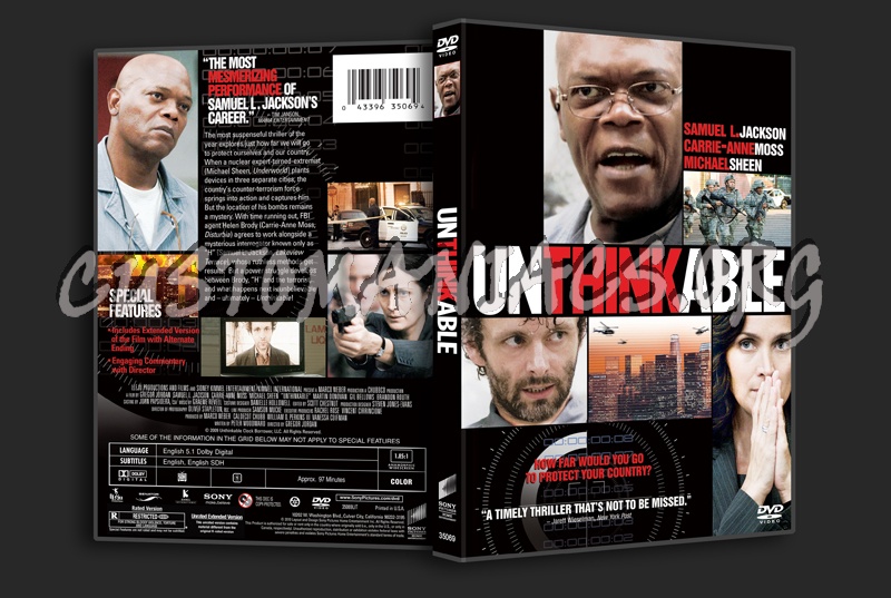 Unthinkable dvd cover