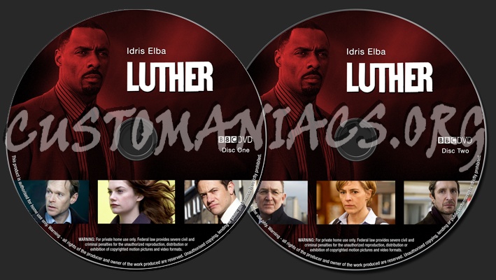 Luther dvd label