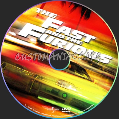 The Fast and the Furious dvd label