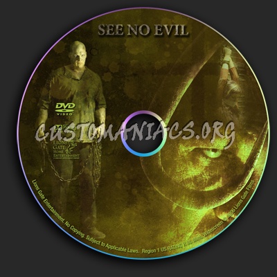 See No Evil dvd label