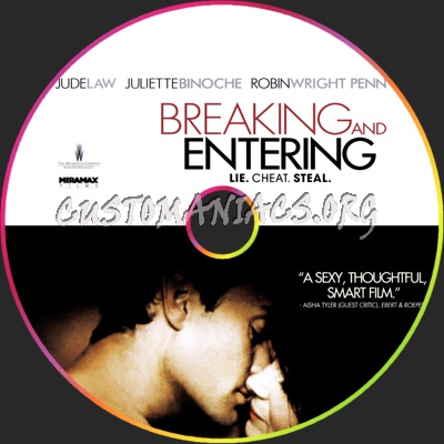 Breaking And Entering dvd label