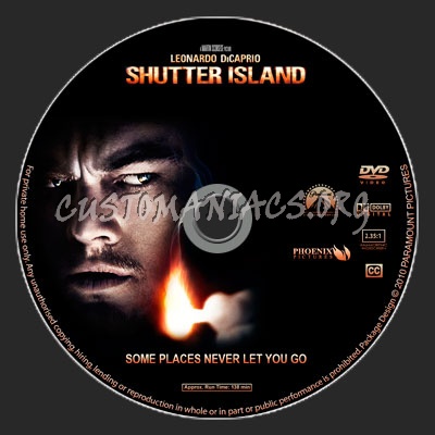 Shutter Island dvd label