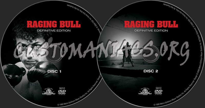 Raging Bull dvd label